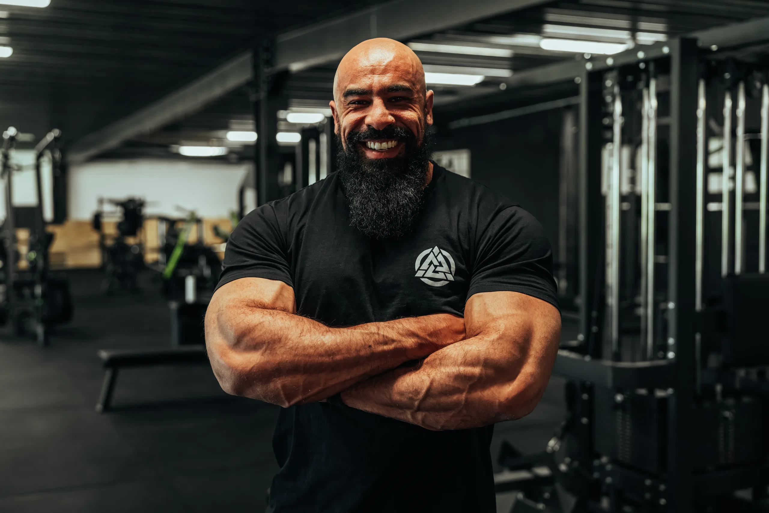Yacine in de Iron Circle gym in Bredene